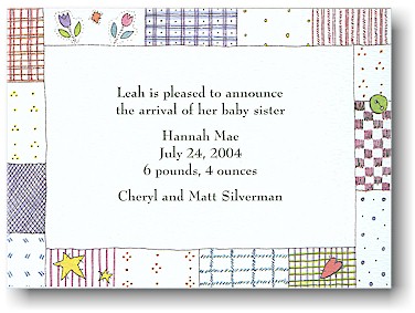 Blue Mug Designs Birth Announcement - Made with Love Blue Mug Designs Birth Announcement - Made with Love