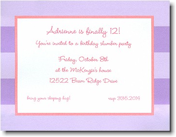 Boatman Geller - Lavender Rugby Birth Announcements/Invitations Boatman Geller - Lavender Rugby Birth Announcements/Invitations
