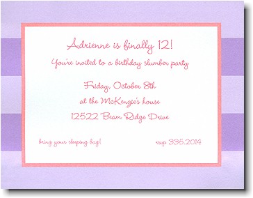 Boatman Geller - Lavender Rugby Birth Announcements/Invitations