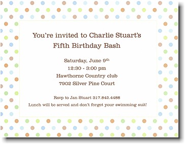 Boatman Geller - Blue Multi Confetti Birth Announcements/Invitations