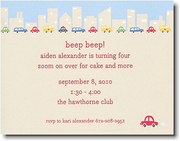 Boatman Geller - Cars Birth Announcements/Invitations