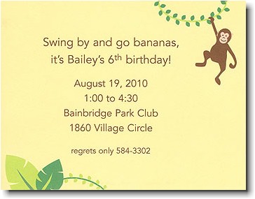 Boatman Geller - Monkey Birth Announcements/Invitations