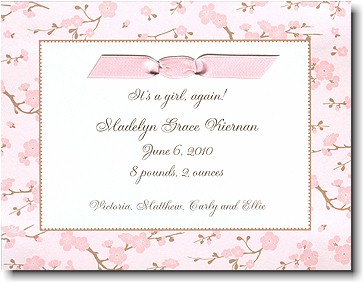 Boatman Geller - Baby Blossom Birth Announcements/Invitations