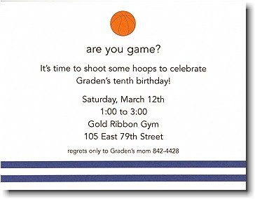 Boatman Geller - Basketball Birth Announcements/Invitations