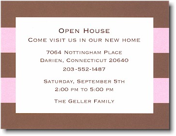 Boatman Geller - Pink & Brown Rugby Birth Announcements/Invitations