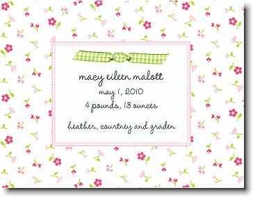 Boatman Geller - Tiny Flower Birth Announcements Boatman Geller - Tiny Flower Birth Announcements