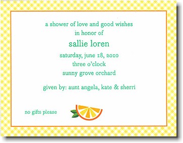 Boatman Geller - Orange Birth Announcements/Invitations