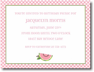 Boatman Geller - Watermelon Birth Announcements/Invitations