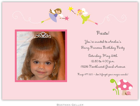 Boatman Geller - Fairies Photo Birth Announcements & Invitations