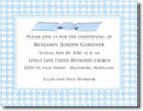 Boatman Geller - Blue Houndstooth Birth Announcements/Invitations