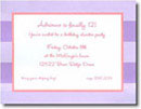 Boatman Geller - Lavender Rugby Birth Announcements/Invitations