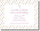 Boatman Geller - Pink Multi Confetti Birth Announcements/Invitations