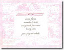 Boatman Geller - Pink Toile Birth Announcements