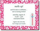 Boatman Geller - Pink Surfboard Birth Announcements/Invitations