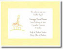 Boatman Geller - Yellow Baby Giraffe Birth Announcements/Invitations