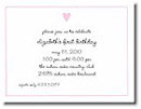 Boatman Geller - Tiny Pink Heart Birth Announcements/Invitations