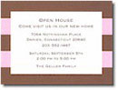 Boatman Geller - Pink & Brown Rugby Birth Announcements/Invitations