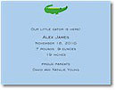 Boatman Geller - Blue Alligator Birth Announcements/Invitations