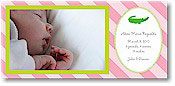 Boatman Geller Birth Announcement - Pink Alligator (Photo)