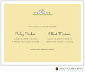 Stacy Claire Boyd Birth Announcement - Sweet Bunnies no Ribbon