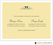 Stacy Claire Boyd Birth Announcement - Sweet Lambs no Ribbon