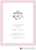Stacy Claire Boyd Birth Announcement - Charmed - Pink