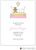 Stacy Claire Boyd Birth Announcement - My Crib - Pink