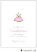 Stacy Claire Boyd Birth Announcement - Dress Up - Pink