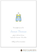 Stacy Claire Boyd Birth Announcement - Dress Up - Blue