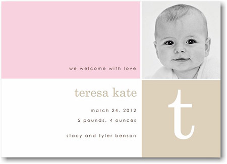 Stacy Claire Boyd Birth Announcement - Hopscotch (Digital Photo) Stacy Claire Boyd Birth Announcement - Hopscotch (Digital Photo)