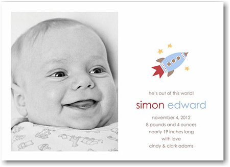 Stacy Claire Boyd Birth Announcement - Out of This World (Digital Photo) Stacy Claire Boyd Birth Announcement - Out of This World (Digital Photo)