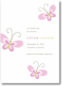 Stacy Claire Boyd Birth Announcement - Pink Butterfly