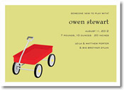 Stacy Claire Boyd Birth Announcement - Little Red Wagon
