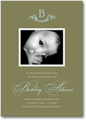 Stacy Claire Boyd Birth Announcement - Elegant Baby Blue (Digital Photo)