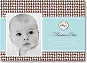 Stacy Claire Boyd Birth Announcement - Handsome Houndstooth (Digital Photo)