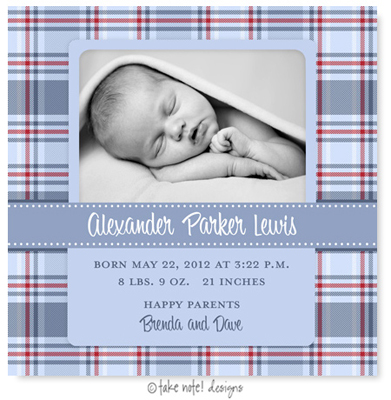 Take Note Designs Digital Photo Birth Announcements - Alexander Parker Take Note Designs Digital Photo Birth Announcements - Alexander Parker