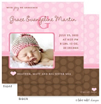 Take Note Designs Digital Photo Birth Announcements - Grace Evangeline