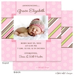 Take Note Designs Digital Photo Birth Announcements - Grace Elizabeth
