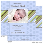 Take Note Designs Digital Photo Birth Announcements - Weston Elliott