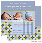 Take Note Designs Digital Photo Birth Announcements - Alexander Eli Argyle