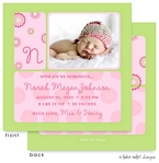 Take Note Designs Digital Photo Birth Announcements - Norah Megan