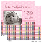 Take Note Designs Digital Photo Birth Announcements - Parker Madison
