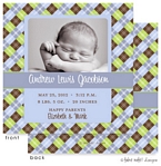 Take Note Designs Digital Photo Birth Announcements - Andrew Lewis Argyle