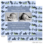 Take Note Designs Digital Photo Birth Announcements - Edward Reed