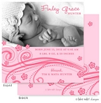 Take Note Designs Digital Photo Birth Announcements - Finley Grace