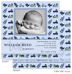 Take Note Designs Digital Photo Birth Announcements - William Reed