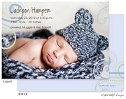 Take Note Designs Digital Photo Birth Announcements - Jackson Harper