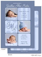 Take Note Designs Digital Photo Birth Announcements - Jonathan Allen