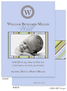 Take Note Designs Digital Photo Birth Announcements - William Benjamin