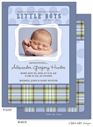 Take Note Designs Digital Photo Birth Announcements - Alexander Gregory Little Boys